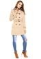 Casaco Facinelli by MOONCITY Trench Coat Bege - Marca Facinelli