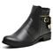 Bota Feminina Botinha Montaria Cano Curto Salto Baixo Casual Com Ziper  Preto - Marca Cold Life