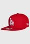 Boné Aberto New Era Of Sn Basic Los Angeles Dodgers MLB Aba Reta Vermelho - Marca New Era