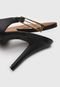 Scarpin Slingback Vizzano Liso Preto - Marca Vizzano