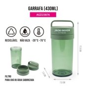 Conjunto da Linha Joy com Bolsa térmica, Porta talher, Pote de Marmita 2 Andares e Garrafa 430ml - Marca Jacki Design