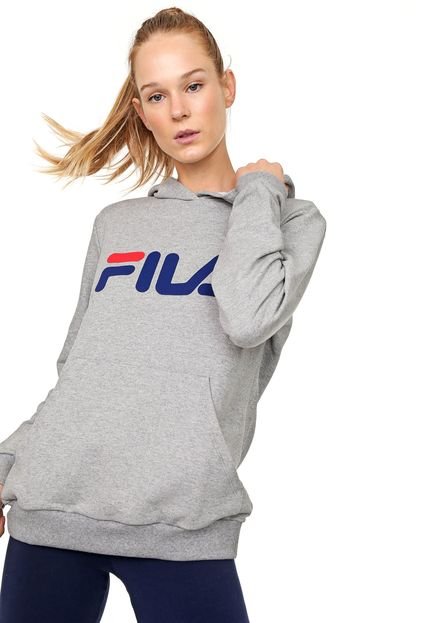 Moletom Fechado Fila Letter Cinza - Marca Fila