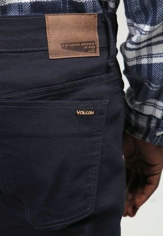 Calça Jeans Volcom Slim Dark Vorta Azul-Marinho