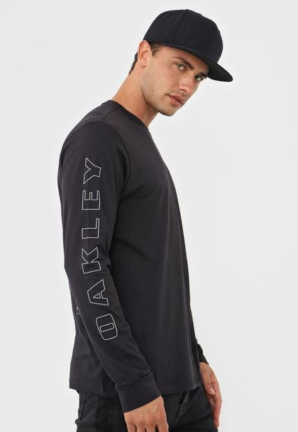 Camiseta Oakley Mod Multi Bark Ls Preta - Marca Oakley