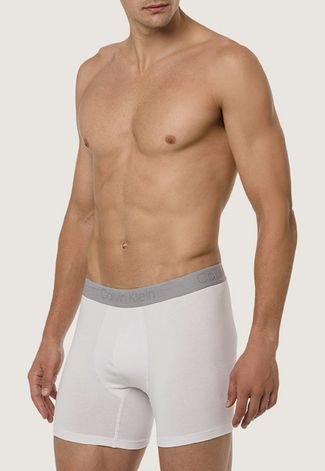 Cueca Calvin Klein Underwear Boxer Pure Branca Compre Agora