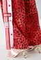 Calça adidas Originals Wide Leg Leopard Luxe Vermelha - Marca adidas Originals