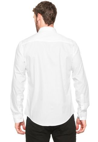 Camisa Colcci Reta Estampada Branca