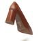 Sapato Feminino Scarpin Salto Triangulo Napa Whisky - Marca Sete Sales