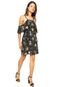 Vestido Ciganinha Fiya Lady Floral Preto - Marca Fiya Lady