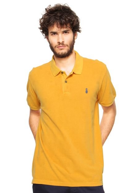 Camisa Polo Pineapple Bordado Amarela - Marca Pineapple