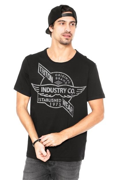 Camiseta Triton Industry  Preta - Marca Triton