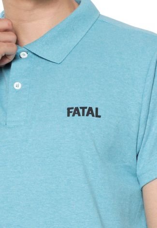 Camisa Polo Fatal Reta Basic Azul