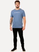 Camiseta Aramis Masculina Confort Bold Espelhado Azul Médio - Marca Aramis