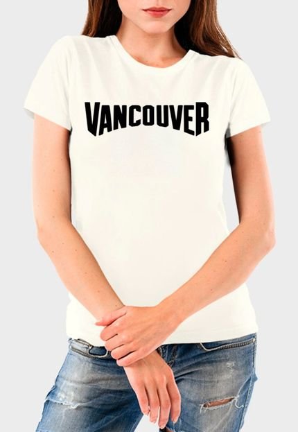 Camiseta Feminina Off White Vancouver Algodão Premium Benellys - Marca Benellys