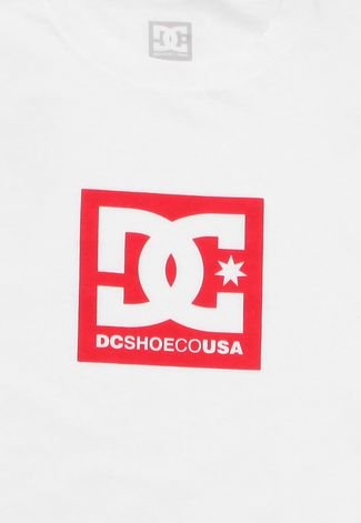 Camiseta DC Shoes Menino Frontal Branca