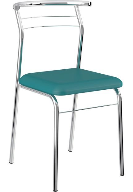 Kit 2 Cadeiras 1708 Napa Móveis Carraro Azul - Marca Móveis Carraro