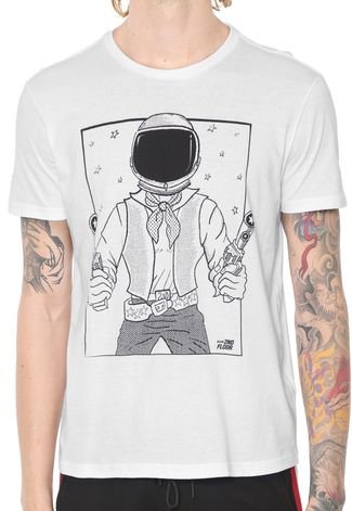 Camiseta Ellus 2ND Floor Space Comboy Branca