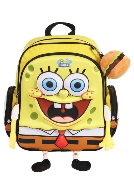 Mochila DMW Bob Esponja  M Amarela - Marca DMW