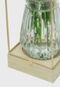 Luminária Mdf Metal Vidro Corrugated Glass Cobre 12X12X25Cm - Marca Urban