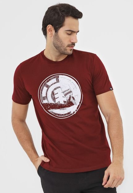 Camiseta Element Painted Vinho - Marca Element