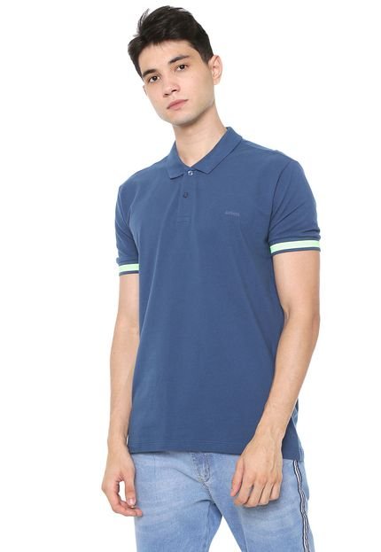 Camisa Polo Colcci Reta Azul - Marca Colcci