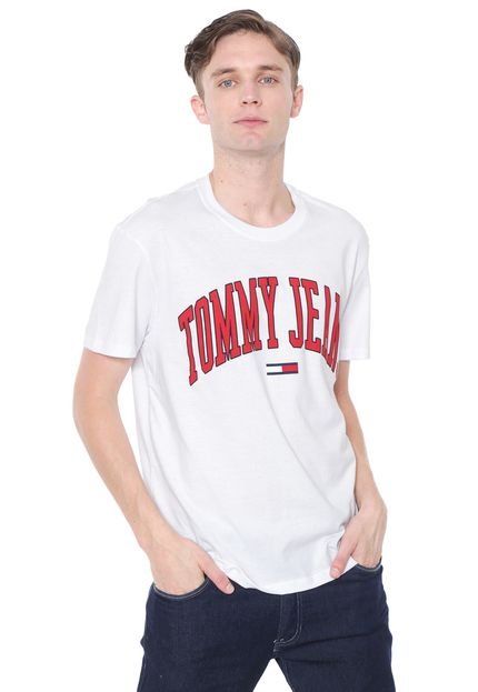 Camiseta Tommy Jeans Collegiate Logo Branca - Marca Tommy Jeans