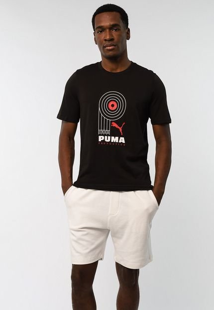 Camiseta Puma Graphics Production Preta - Marca Puma