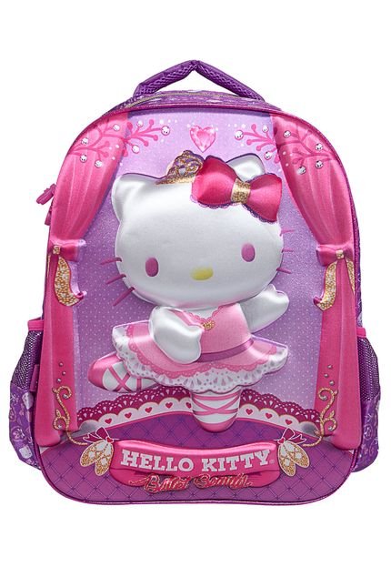 Mochila PCF Hello Kitty Bailarina Roxa - Marca PCF