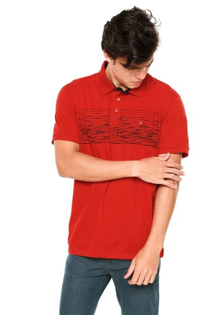 Camisa Polo Aramis Geométrica Vermelha - Marca Aramis