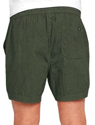 Short Calvin Klein Jeans Sarja Masculino Color Elastic Verde Militar