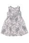 Vestido Milon Floral Cinza - Marca Milon