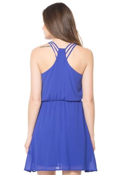 Vestido Corto Corte Cintura Azulino FiveBlu Compra Ahora