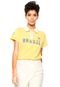 Camisa Polo Ellus Brasil Amarela - Marca Ellus