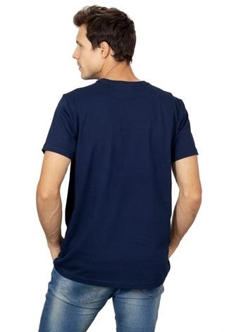 Camiseta Ecko Estampada Azul Marinho
