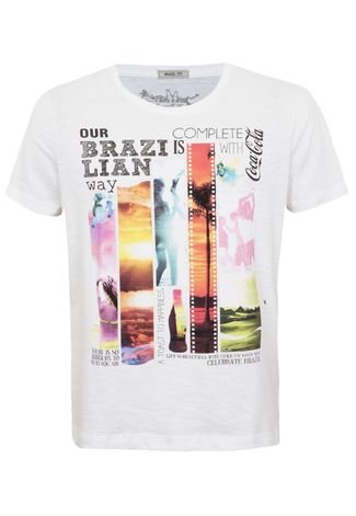 Camiseta Coca-Cola Clothing Brasil Way Branca