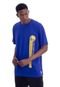 Camiseta NBA Plus Size Estampada Golden State Warriors Casual Azul - Marca NBA