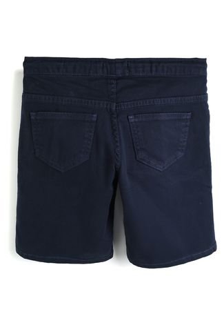 Bermuda Jeans VR KIDS Liso Infantil Azul-Marinho