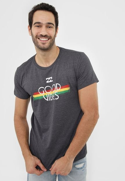 Camiseta Billabong Good Vibes Grafite - Marca Billabong