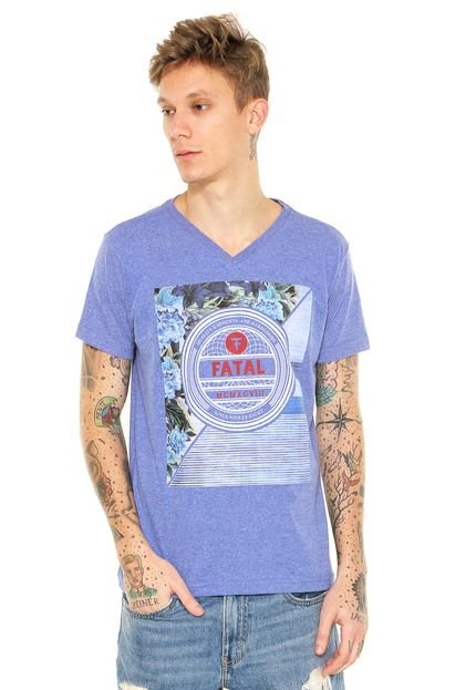 Camiseta Fatal Surf Estampa Azul - Marca Fatal Surf
