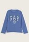 Camiseta Infantil GAP Logo Bordado Azul - Marca GAP