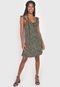 Vestido Forever 21 Curto Animal Print Verde - Marca Forever 21