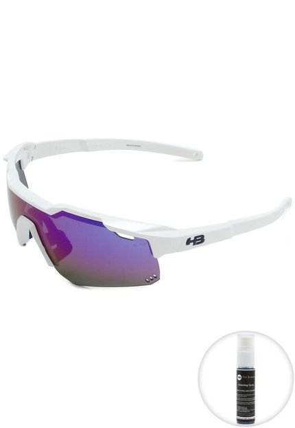 Óculos de Sol HB Shield Performance Branco/Roxo - Marca HB