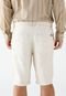 Bermuda Dudalina Chino Right Textura Off-White - Marca Dudalina