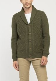 Sweater Cárdigan Wool Standard Fit Oliva Dockers