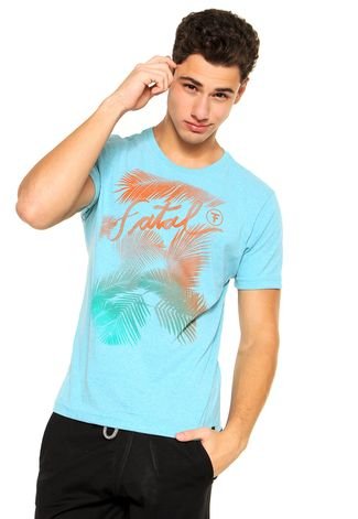 Camiseta Fatal Surf Estampada Azul