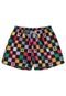 Conjunto Cropped Infantil Poliplex Quadriculado Preto - Marca VIDA COSTEIRA