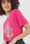 Camiseta Sommer Estampada Rosa - Marca Sommer