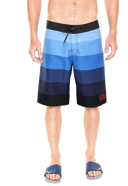 Bermuda Água Calvin Klein Swimwear Listrada Azul - Marca Calvin Klein Underwear