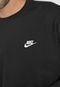 Moletom Fechado Nike Sportswear Club Crw Preto - Marca Nike Sportswear