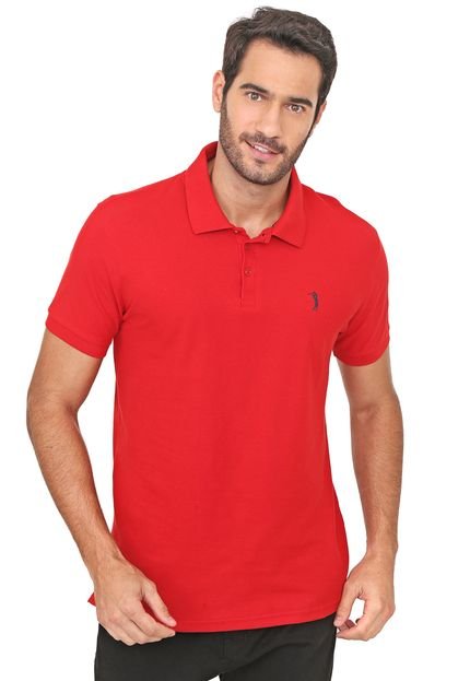 Camisa Polo Aleatory Reta Lisa Vermelha - Marca Aleatory